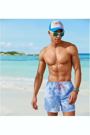Venice Beach Zwemshort MAT met trendy batikprint
