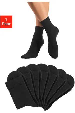 Lascana Basic sokken in kleurrijke mêleekleuren (set, 7 paar)