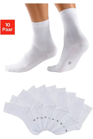 H.I.S Basic sokken met ingebreide symbolen (set, 10 paar)