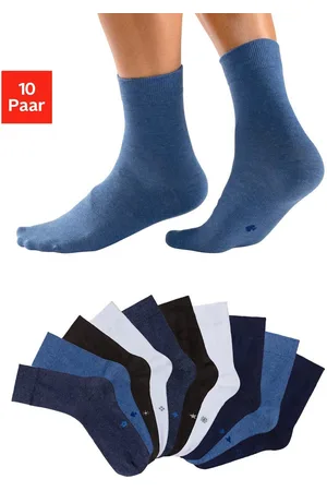 H.I.S Basic sokken met ingebreide symbolen (set, 10 paar)
