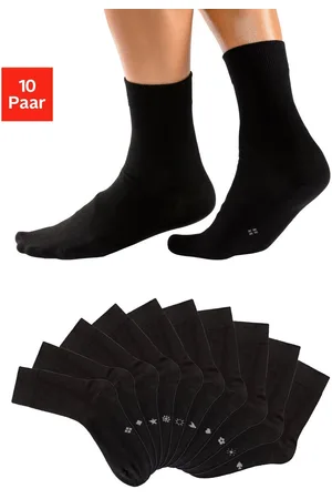 H.I.S Basic sokken met ingebreide symbolen (set, 10 paar)