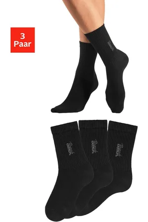 Bench Basic sokken met bench borduursel (set, 3 paar)