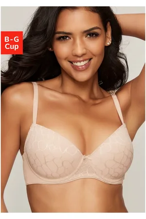 Lascana Bh met steuncups Chiara met grafisch netmotief, dessous