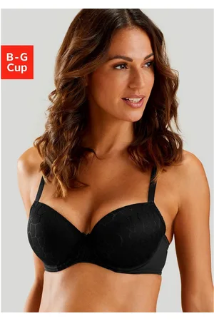 Lascana Bh met steuncups Chiara met grafisch netmotief, dessous