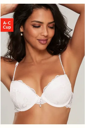 Lascana Push-up-bh met elegante kralendetails, sexy dessous