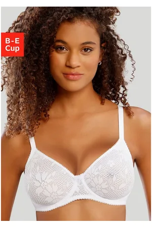 Nuance T-shirt-bh met beugel, met naadloze cups van gladde kant, dessous