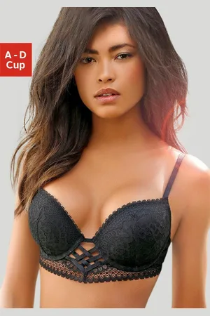 Lascana Push-up-bh in prachtige vlecht-look, sexy dessous