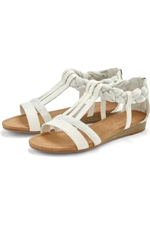 Lascana Sandalen Zomerschoen Sandalette, zomerschoen met versiering en kleine sleehak VEGAN
