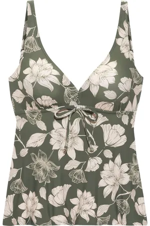 QS by s.Oliver Beugeltankinitop Lady met een bloemmotief