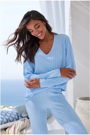 French Connection Gebreide trui met v-hals, loungewear