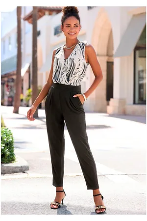Lascana Jumpsuit met bedrukt bovenstuk, elegante jumpsuit, business-look, feestelijk