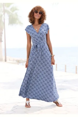 Lascana Maxi-jurk met bindriem, zomerjurk, strandjurk