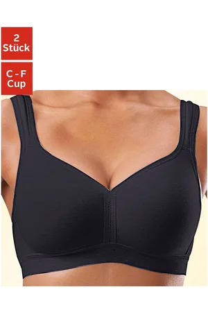Petite Fleur Soft-bh zonder beugels van zacht katoen (Set van 2)