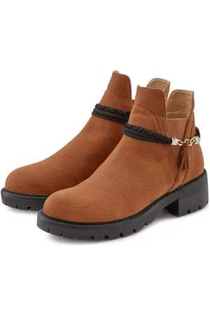 Lascana Chelsea-boots met afneembaar band en chunky zool, enkellaarsjes