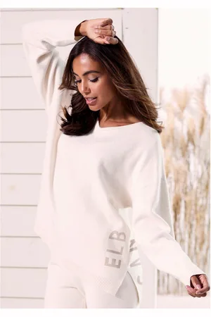 ELBSAND Sweater van hoogwaardige brei
