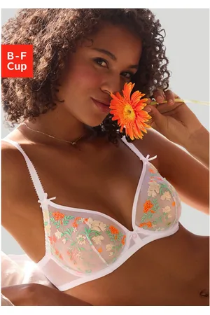 Lascana Beugel-bh met delicate bloemen borduursel en filigraan accessoires, sexy lingerie