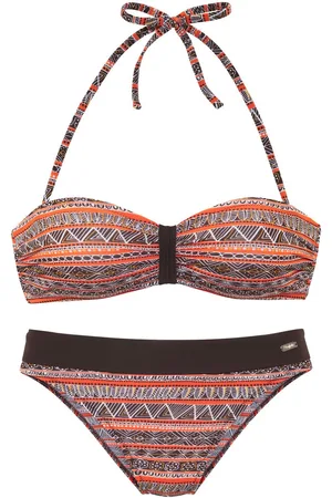 Buffalo Bandeaubikini Met trendy streepdruk