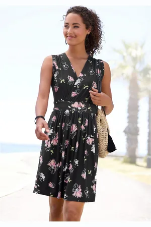 vivance collection Jerseyjurk met bloemenprint