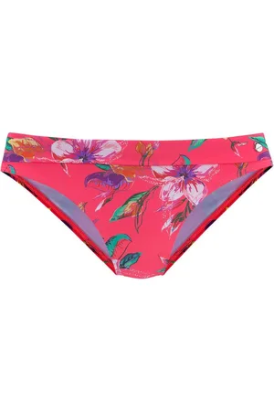 Lascana Bikinibroekje MALIA met omslagband met tropische print