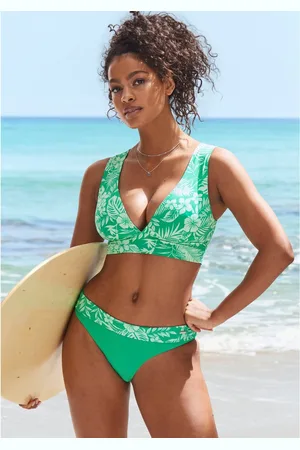 Venice Beach Bustierbikinitop Moloka met tropische print