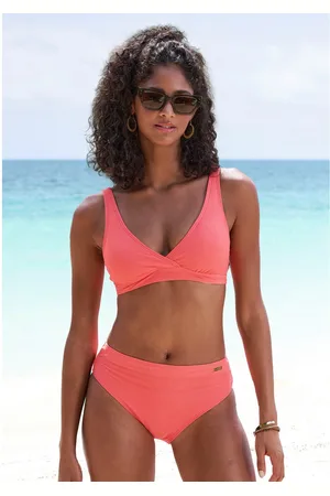 Lascana Highwaist-bikinibroekje Lolo met aangehechte boord