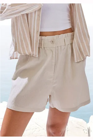 Buffalo Short met linnenpercentage, luchtige korte broek met zakken, zomer shorts