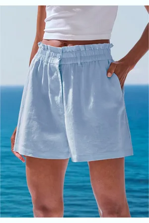 Buffalo Short met linnenpercentage, luchtige korte broek met zakken, zomer shorts
