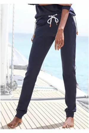 H.I.S Sweatbroek van zachte sweatstof en met ankerborduursel, loungewear