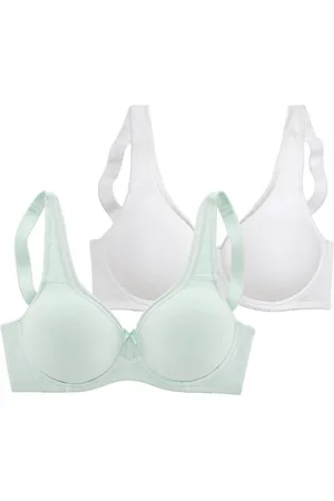 Petite Fleur Minimizer-bh van katoen met naadloze cups, basic lingerie (Set van 2)