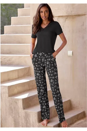 VIVANCE DREAMS Pyjama met leuke bloemenprint (set, 2-delig)