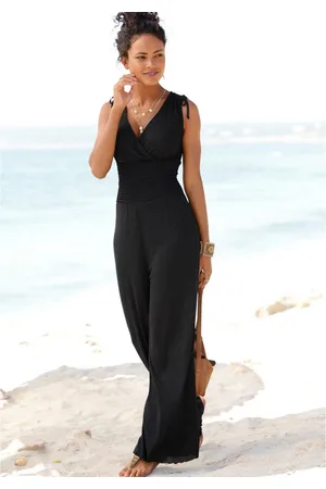 Lascana Jumpsuit met bandjes om de bandjes te rimpelen, zomerse jumpsuit