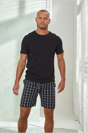AUTHENTIC LE JOGGER Pyjama Pyjama met geruite geweven broek (2-delig, 1 stuk)