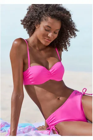 Venice Beach Bikinibroekje Lucky van geribbelde structuurstof