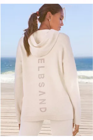 ELBSAND Hoodie van hoogwaardige brei