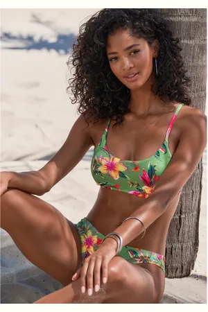 Lascana Bustierbikinitop MALIA met tropische print