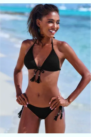 ELBSAND Triangelbikini van trendy ribstof