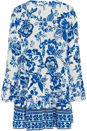 Lascana Lange blouse met kanten inzetstukken, tuniek, blousejurk, strandkleding