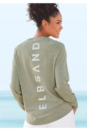 ELBSAND Longsleeve Tira met logoprint op de rug, shirt met lange mouwen, sportief-casual