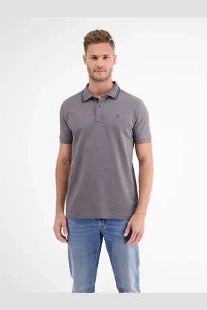 Lerros Poloshirt van tweekleurig piqu??