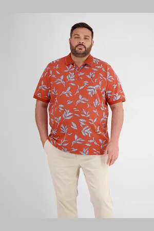 Lerros Poloshirt met bloemenprint en contrasterende details