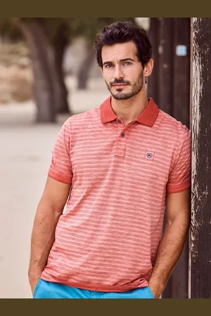 Lerros Gestreept poloshirt voor heren