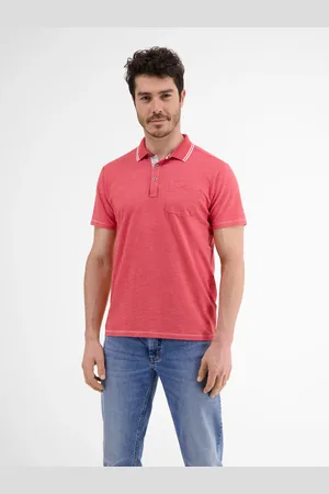 Lerros Poloshirt met fineliner strepen