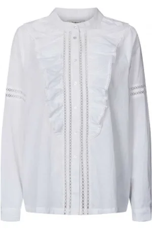 Lollys Laundry Blouse met ruches Rikshaw off-white