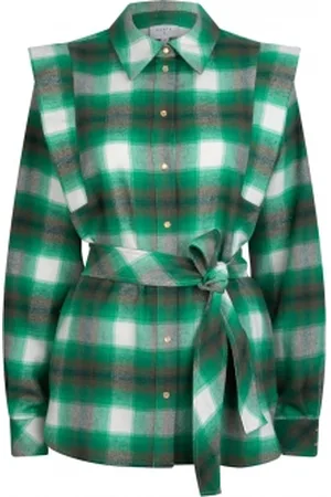 Dante 6 Geruite flanellen blouse Rosy