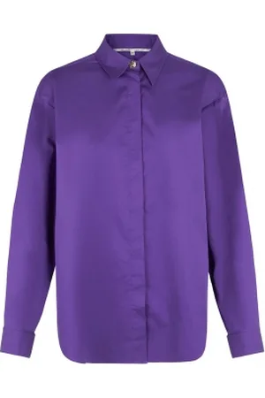 Second Female Poplin blouse met gouden knopen Occasion