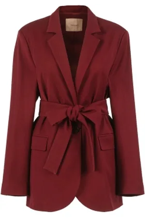 Twin-Set Blazer met tailleriem Giacca grape