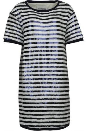 Silvian Heach Pailletten jurk Marine