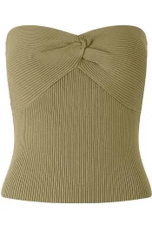 Notes Du Nord Tricot bandeau top Hollie khaki