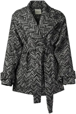 Berenice Wikkeljas met gewoven print Mael