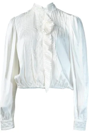 Twin-Set Top met kanten en plissÃ© details Liz
